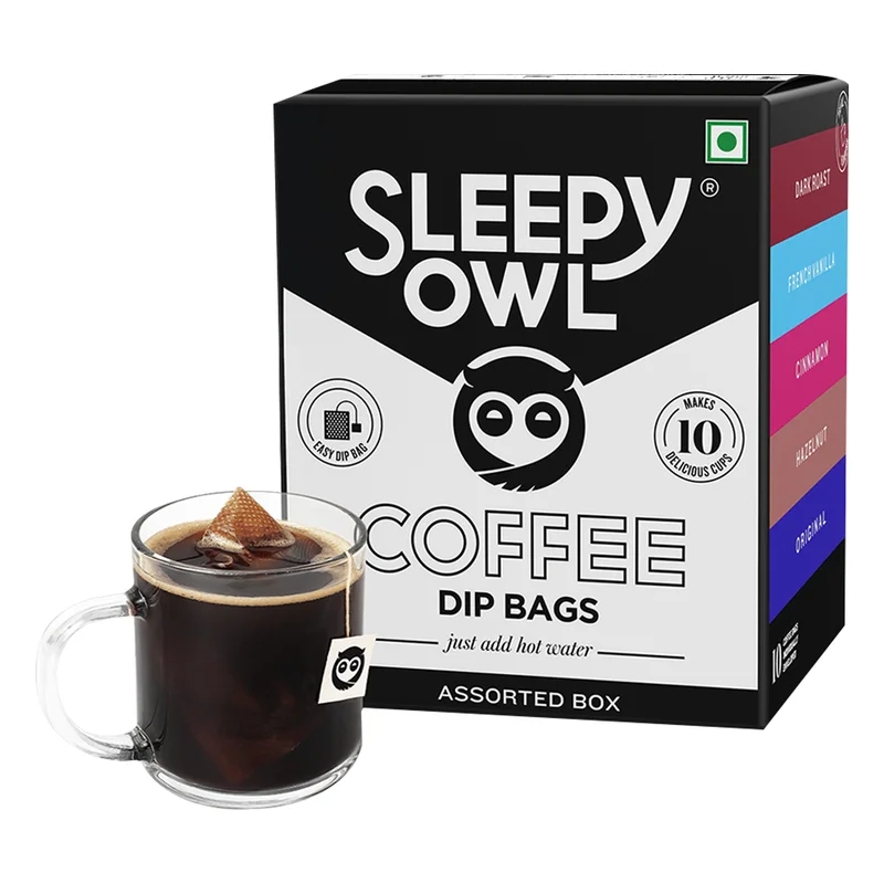 Sleepy Owl Assorted Hot Brew Coffee Bags