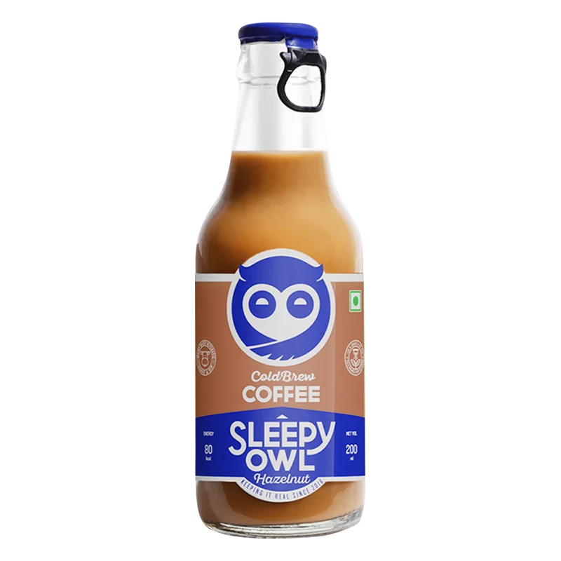 Sleepy Owl Hazelnut Iced Coffee