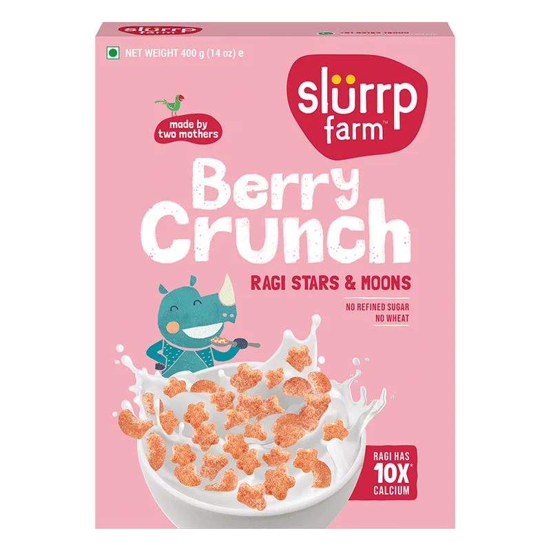 Slurrp Farm Berry Crunch Ragi Stars & Moons Cereal