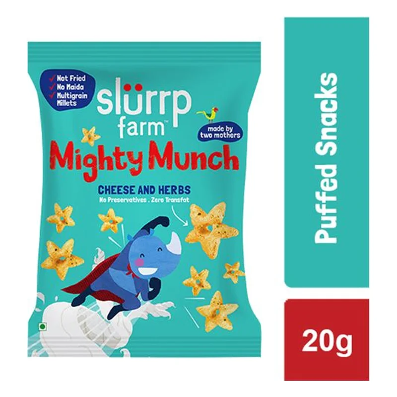 Slurrp Farm Mighty Munch Cheese & Herbs