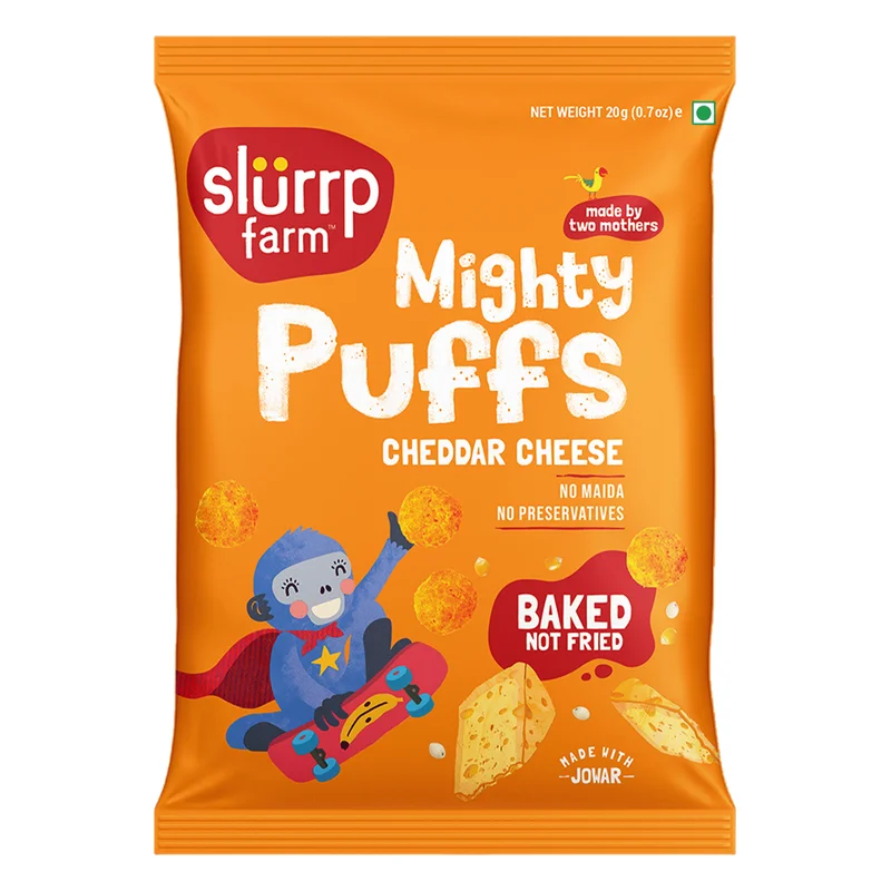 Slurrp Farm Mighty Puffs Cheddar Cheese