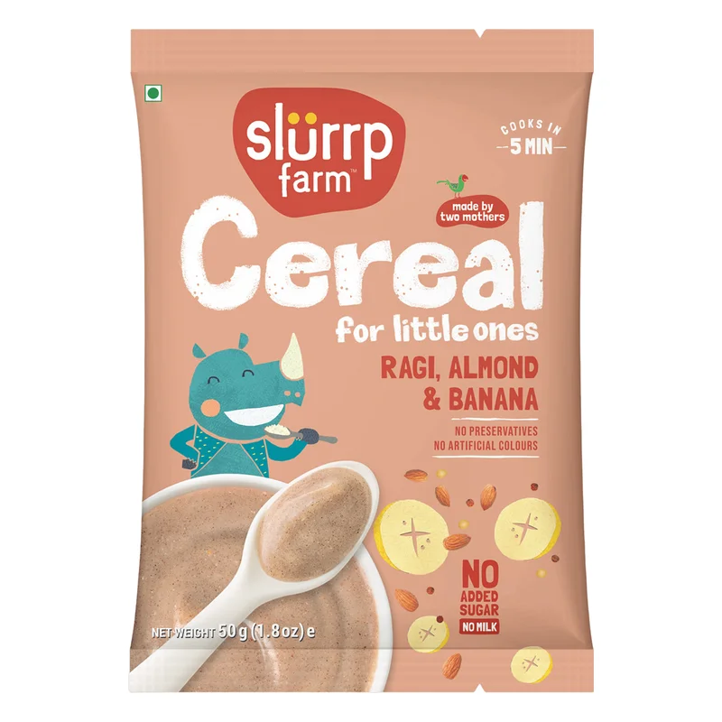 Slurrp Farm Ragi Almond & Banana Cereal