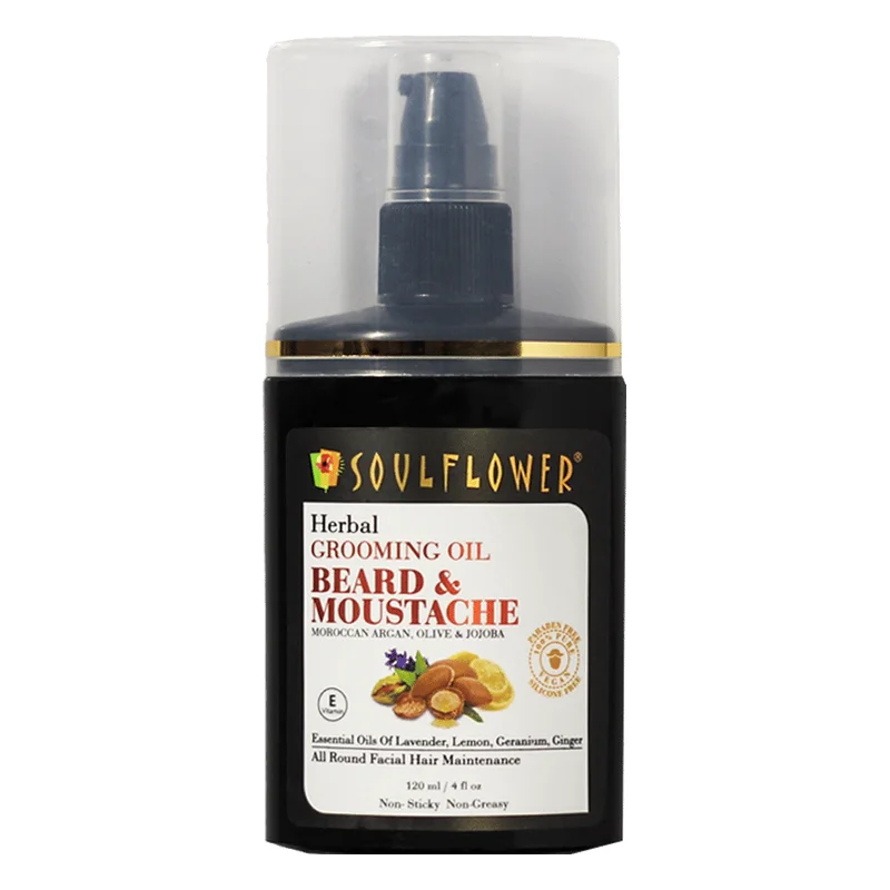 Soulflower Beard & Moustache Grooming Oil