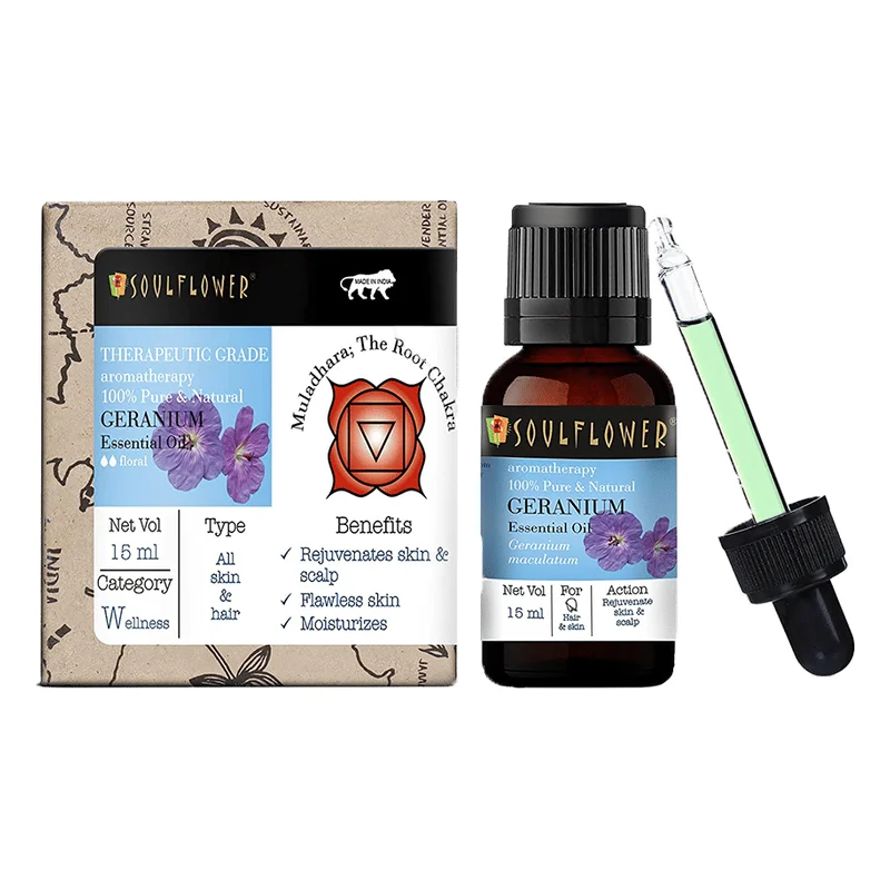 Soulflower Geranium Essential Oil