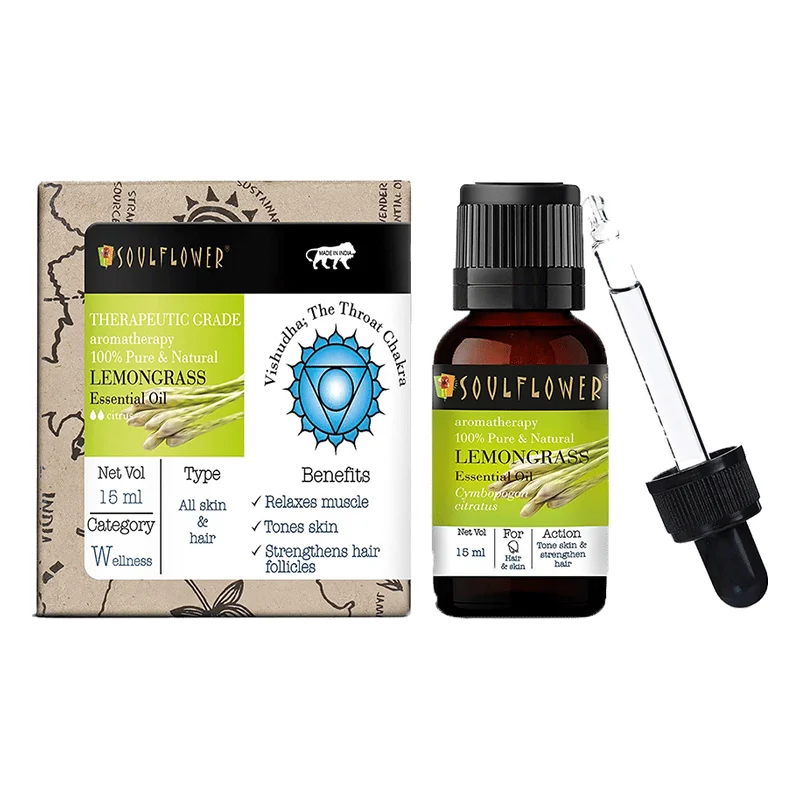 Soulflower Lemongrass Essential Oil