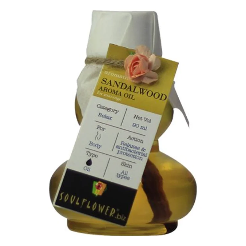 Soulflower Sandalwood Aroma Massage Oil