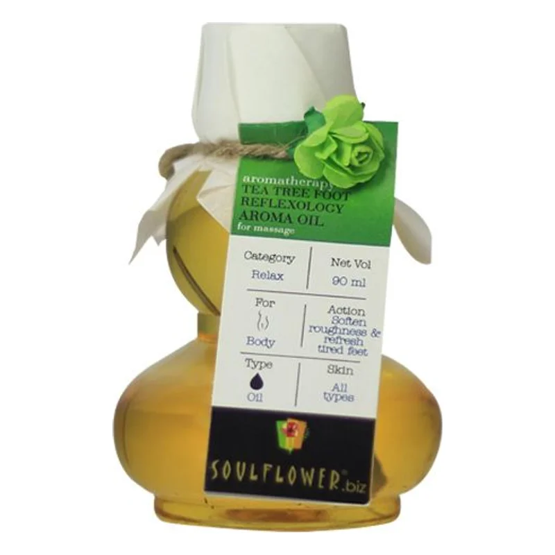 Soulflower Tea Tree Foot Reflexology Aroma Massage Oil