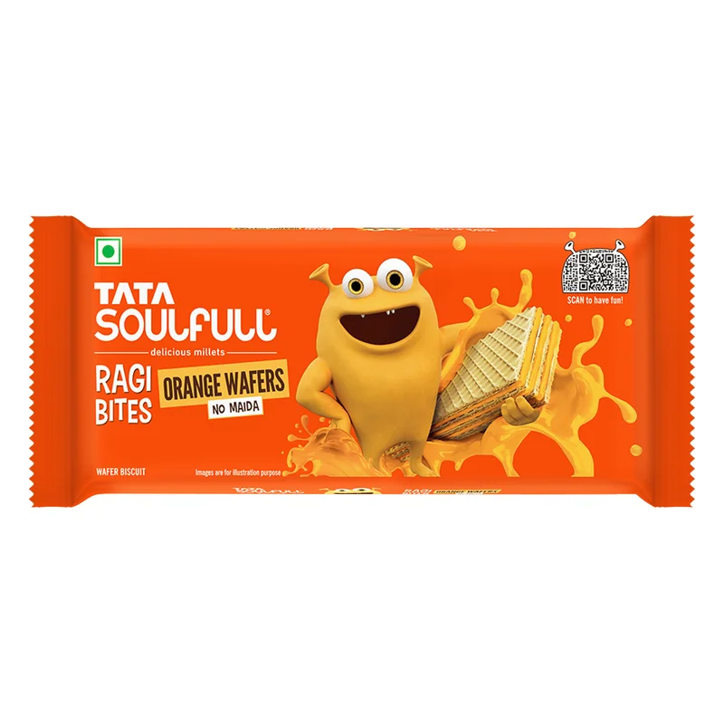 Soulfull Ragi Bites Wafers - Orange