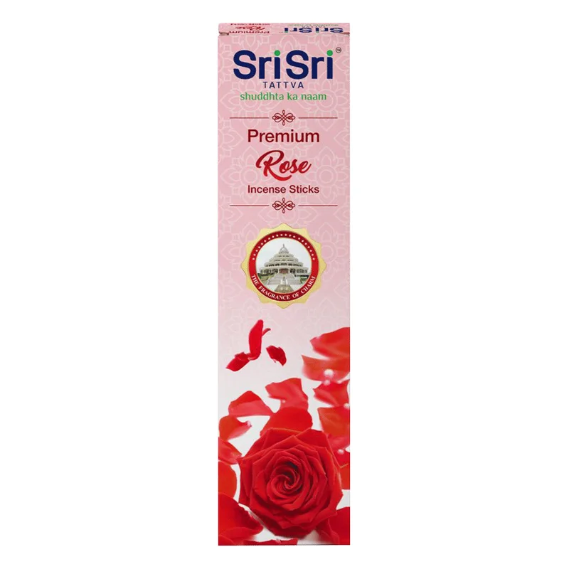 Sri Sri Tattva Premium Rose Agarbatti