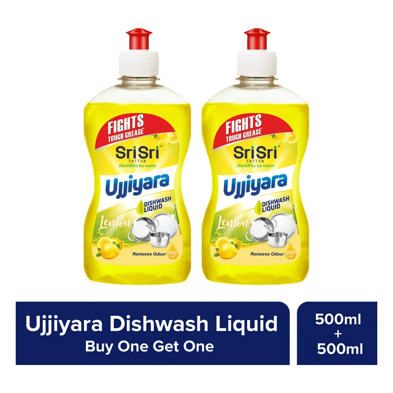 Sri Sri Tattva Ujjiyara Liquid Dishwash Lemon