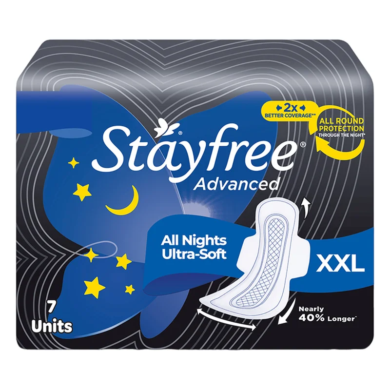 Stayfree Advanced All Nights Ultra Soft XXL Pads