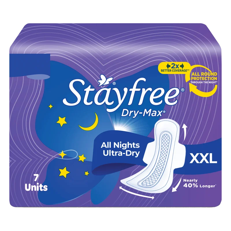 Stayfree Dry-Max All Nights XXL Pads