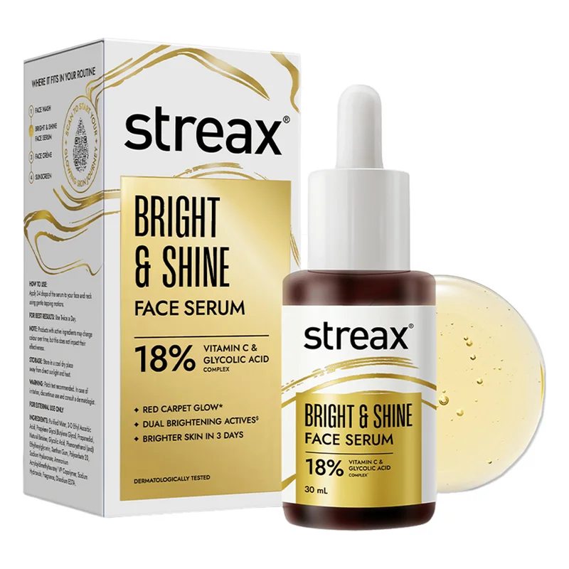 Streax Bright & Shine Face Serum