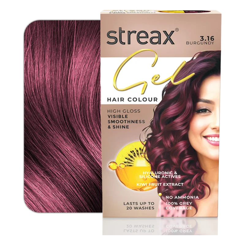 Streax Gel Hair Colour 3.16 Burgundy