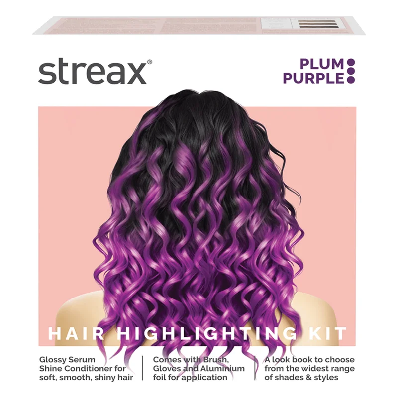 Streax Hair Highlighting Kit Plum Purple