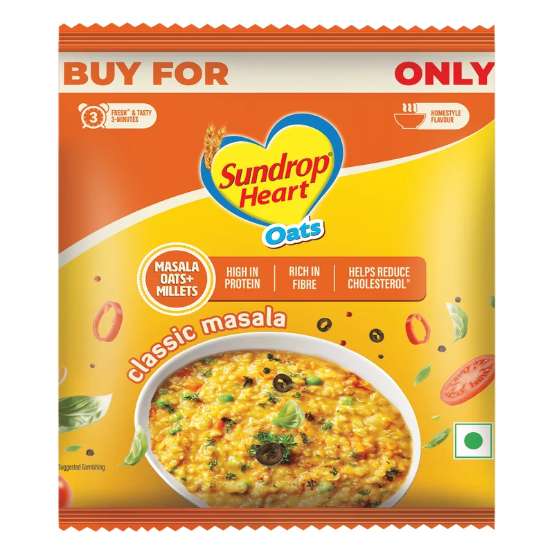 Sundrop Heart Classic Masala Oats With Millets