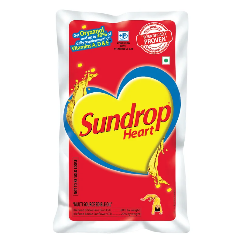 Sundrop Heart Rice Bran + Sunflower Oil