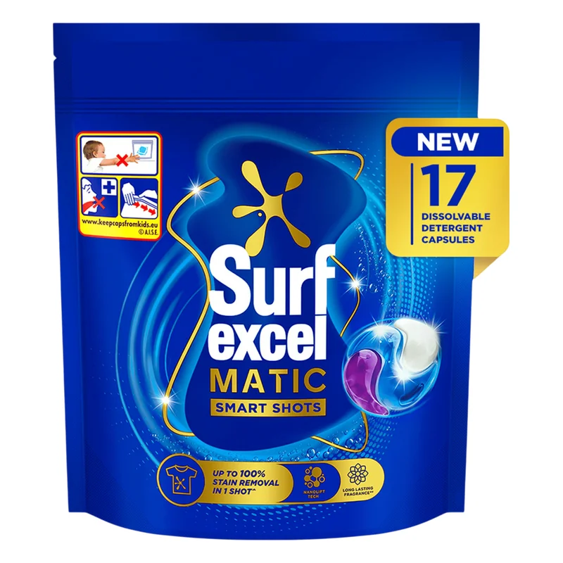 Surf Excel Matic Smart Shots Detergent Capsules