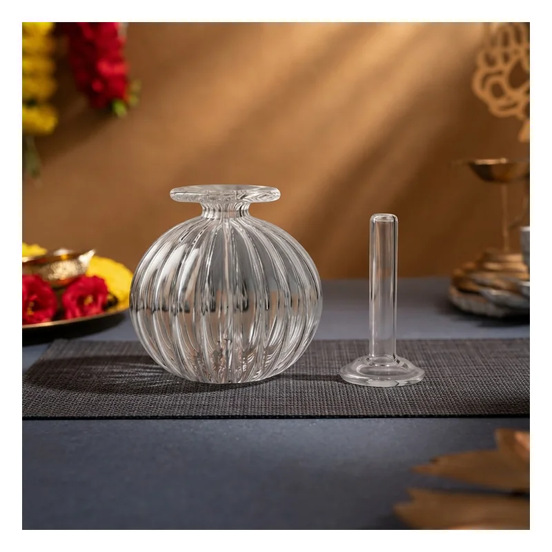 Svasti Glass Akhand Diya