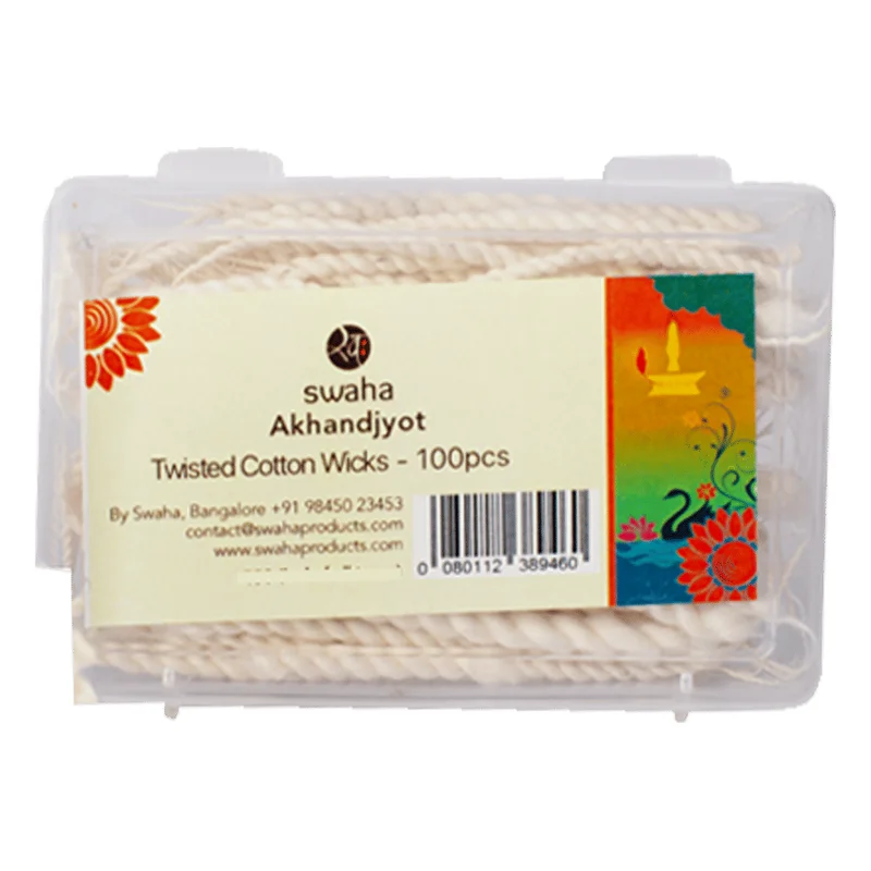 Swaha Akhand Jyot Twisted Cotton Wicks