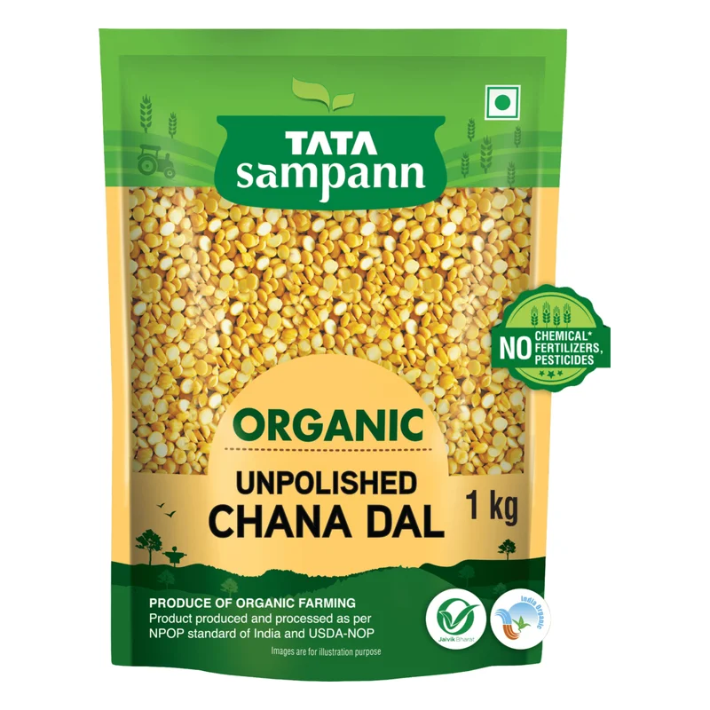 Tata Sampann Organic Unpolished Chana Dal