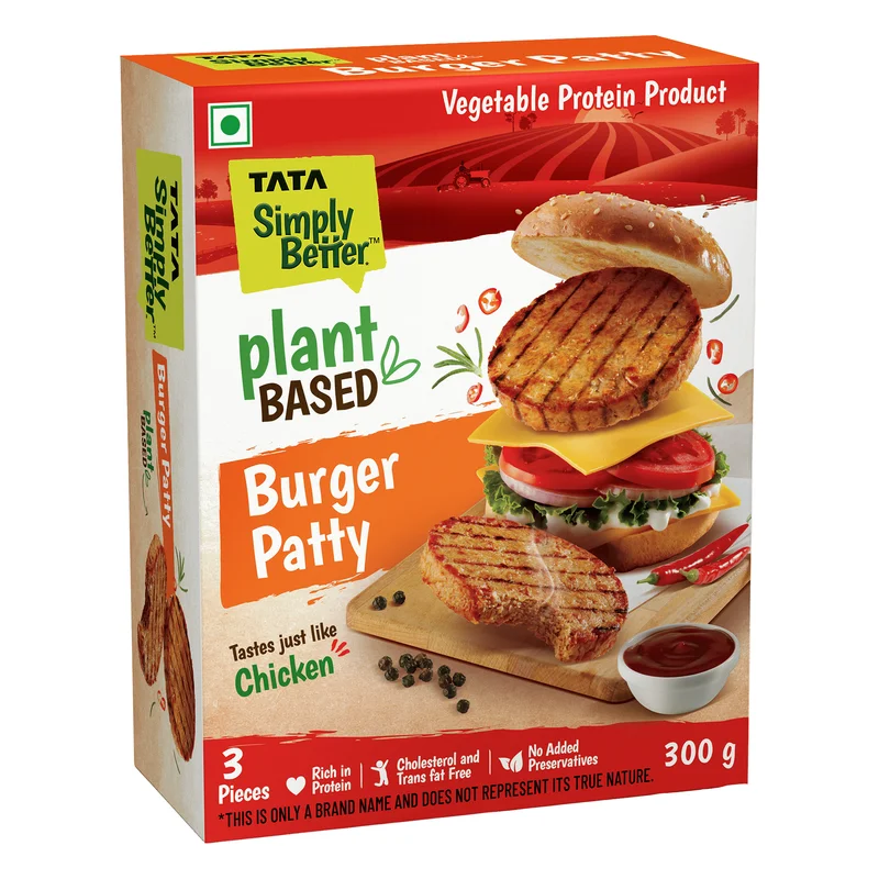 Tata Simply Better Plant-Based Chicken Burger Patty