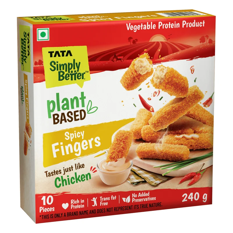 Tata Simply Better Plant-Based Chicken Spicy Fingers