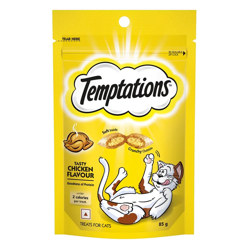 Temptations Crunchy Cat Treats - Tasty Chicken