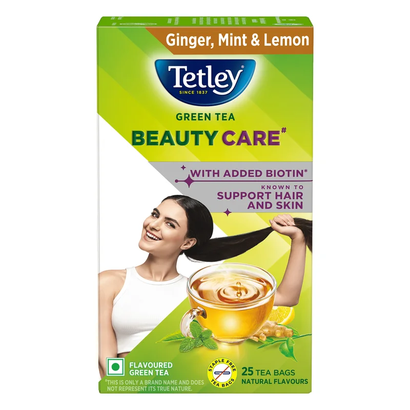 Tetley Beauty Care Ginger Mint & Lemon Green Tea Bags