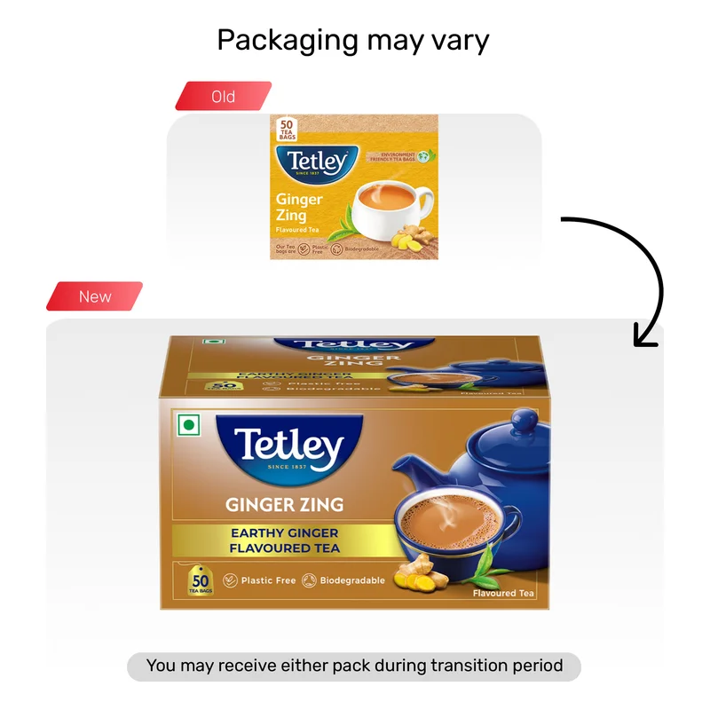 Tetley Ginger Zing Tea Bags
