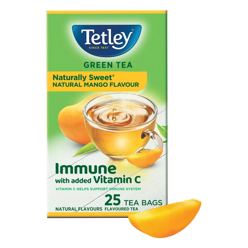 Tetley Immune Mango Green Tea Bags