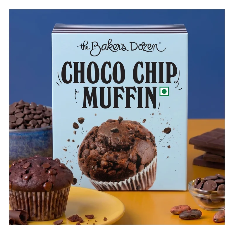 The Baker's Dozen Choco Chip Muffins