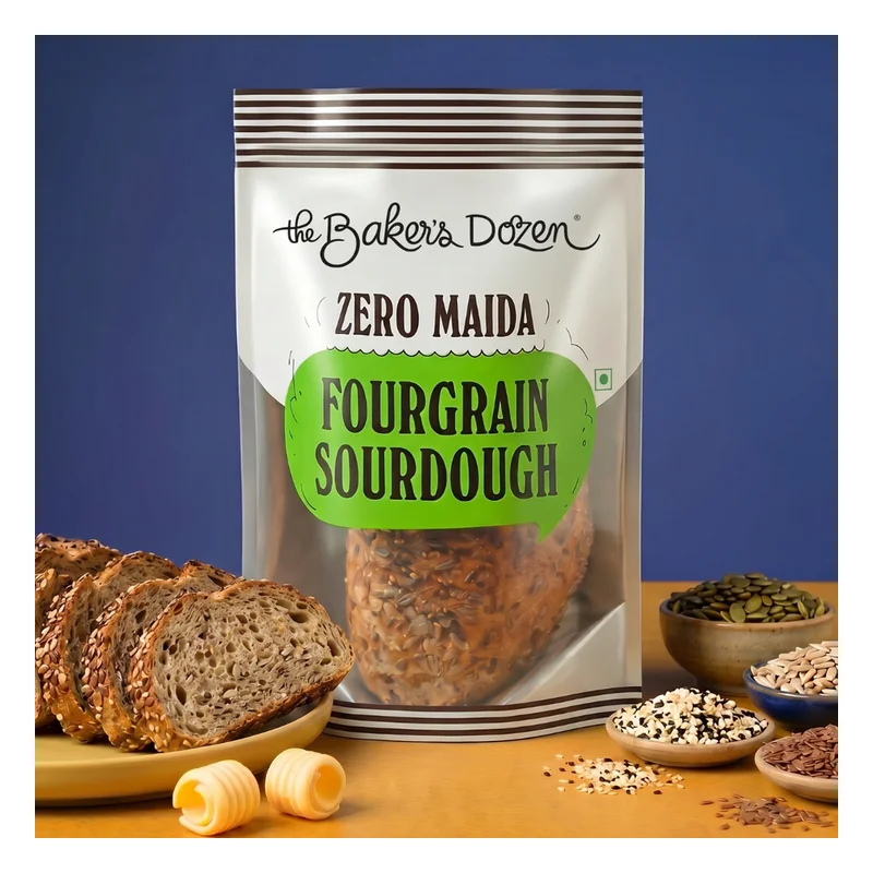 The Baker's Dozen Fourgrain Sourdough Bread