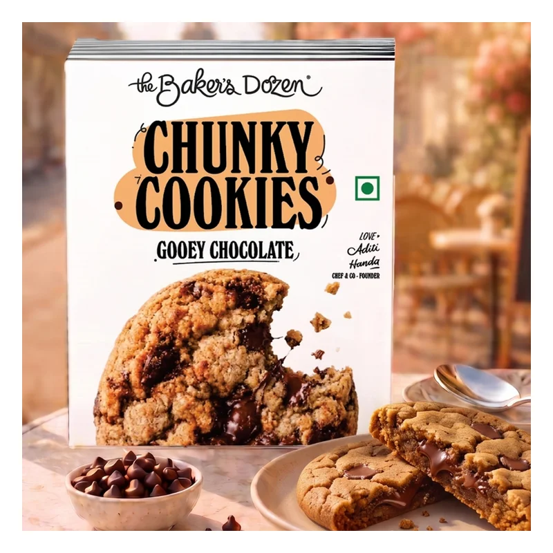 The Baker's Dozen Gooey Chocolate Chunky Cookies