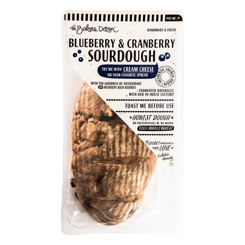 The Baker's Dozen Pain Au Levain - Blueberry & Cranberry Sourdough