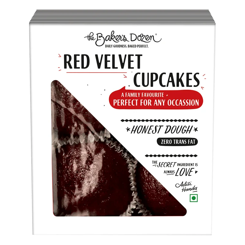 The Baker's Dozen Red Velvet Cupcakes