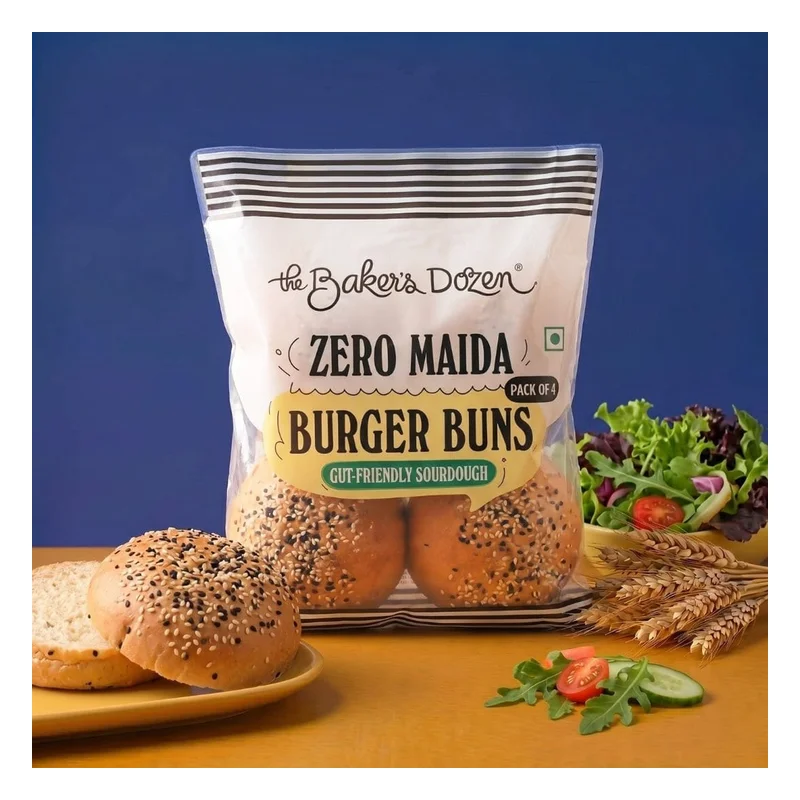 The Baker's Dozen Zero Maida Burger Buns