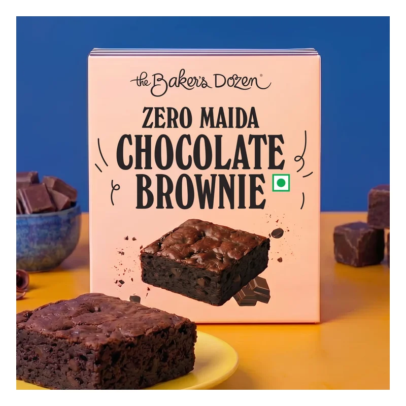 The Baker's Dozen Zero Maida Chocolate Brownie