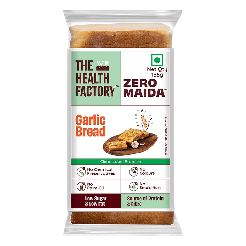 The Health Factory Zero Maida Garlic Bread