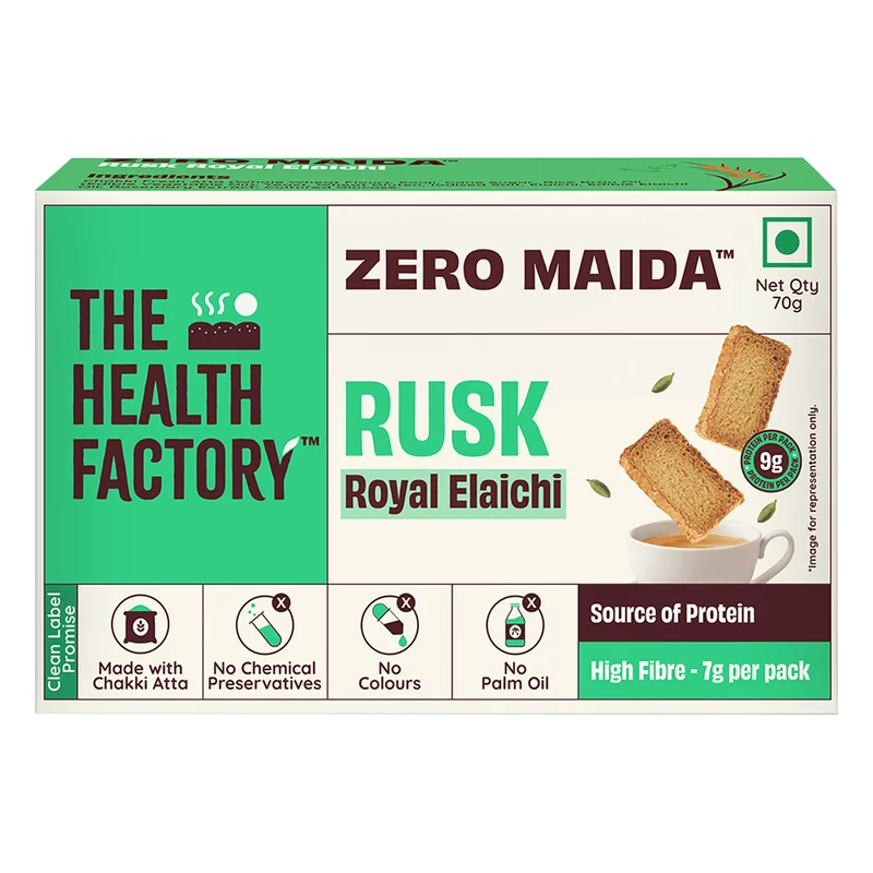 The Health Factory Zero Maida Royal Elaichi Rusk