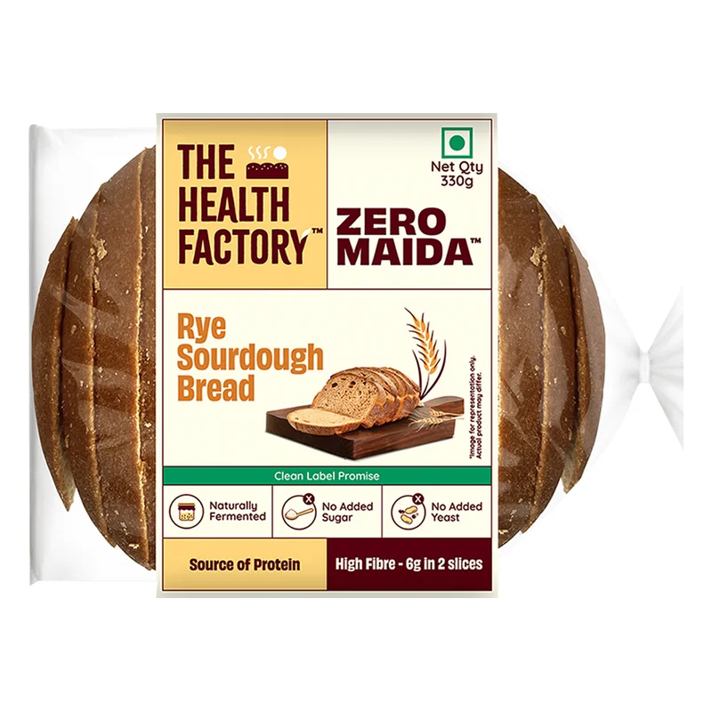 The Health Factory Zero Maida Rye Sourdough Bread