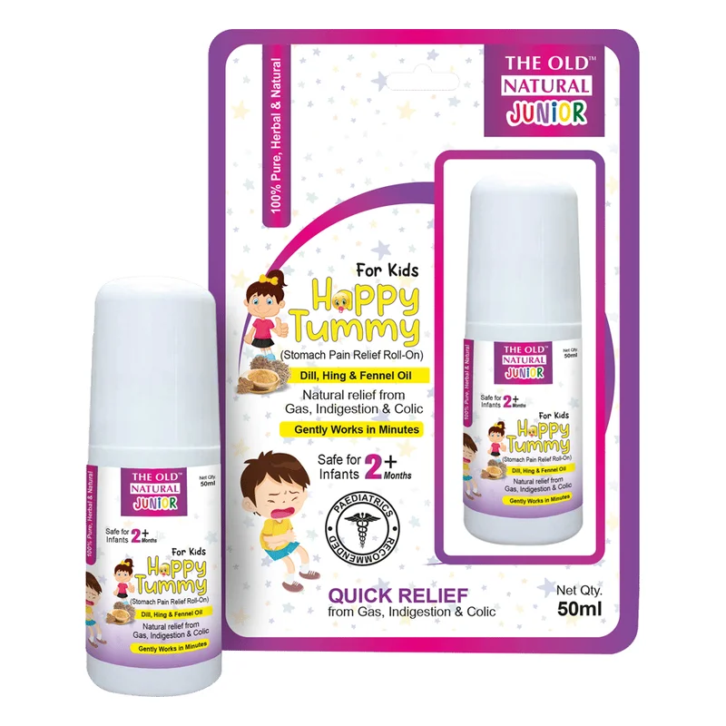 The Old Natural Happy Tummy Roll On for Kids