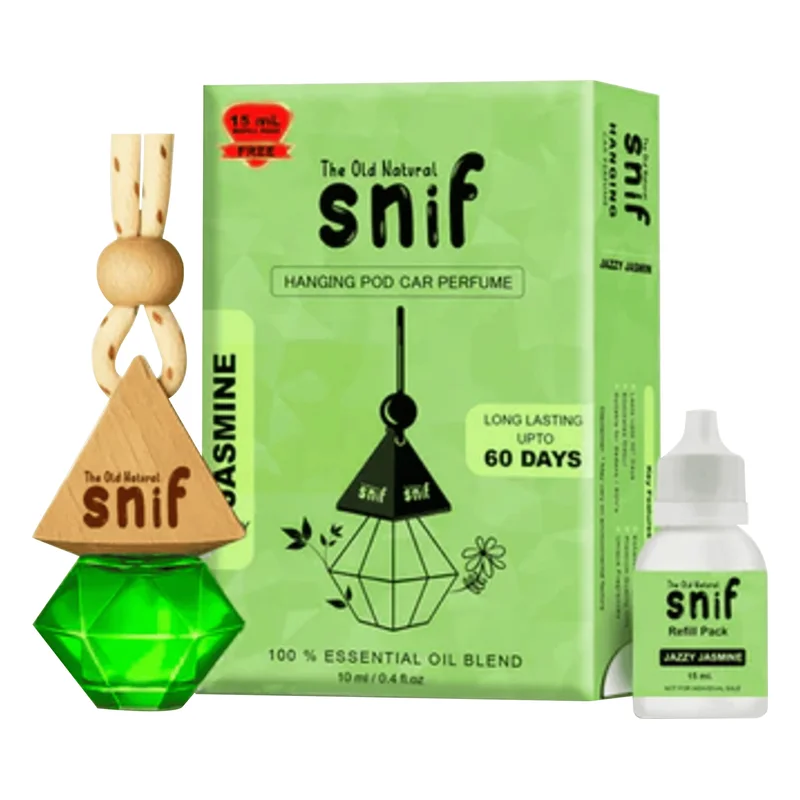 The Old Natural Snif Hanging Pod Car Perfume - Jasmine
