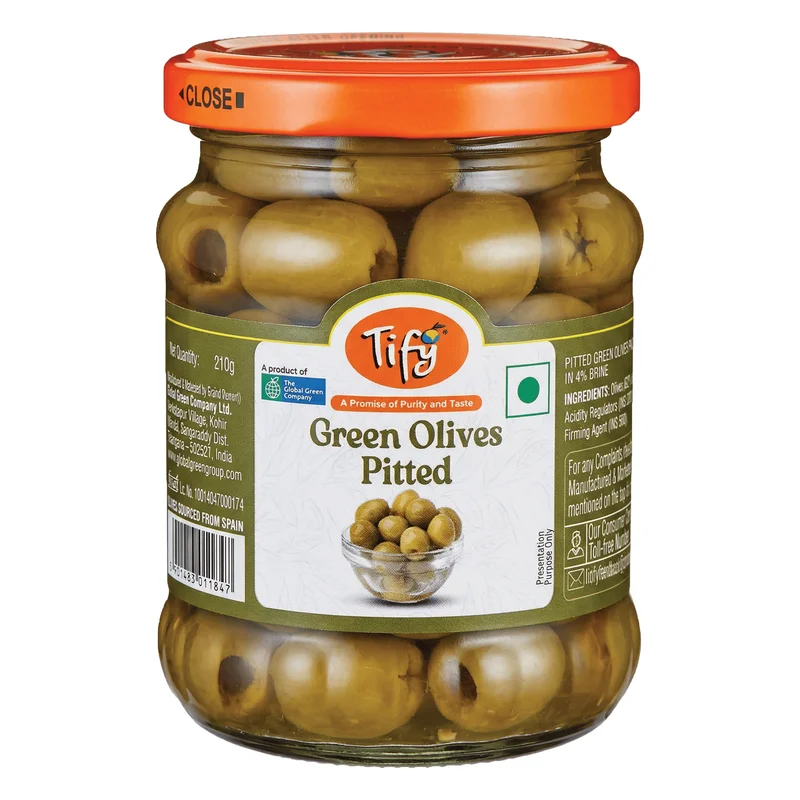 Tify Green Olives - Pitted