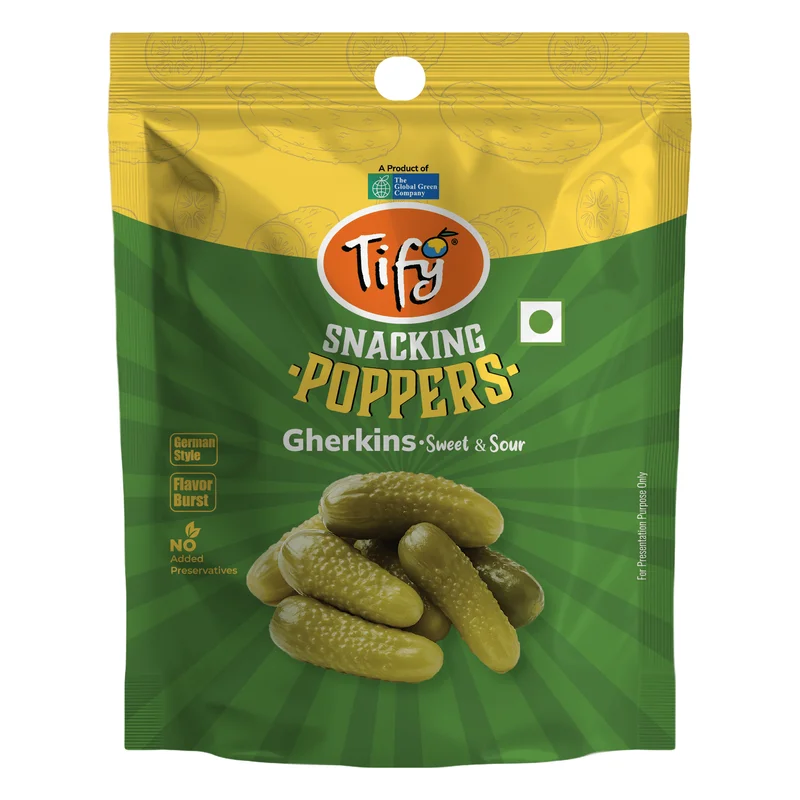 Tify Snacking Poppers Gherkin - Sweet & Sour