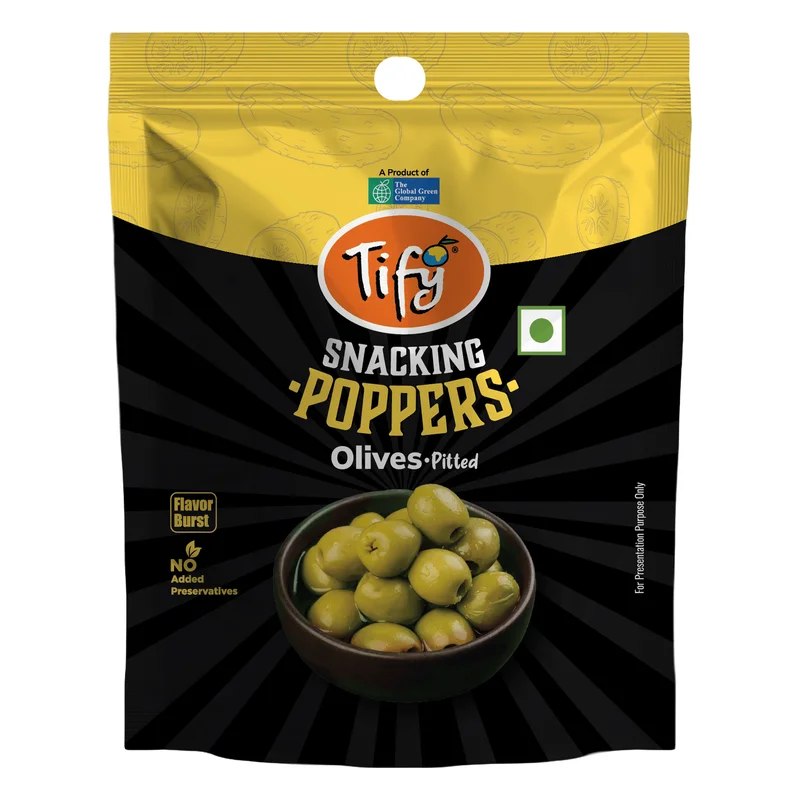 Tify Snacking Poppers Olives - Pitted