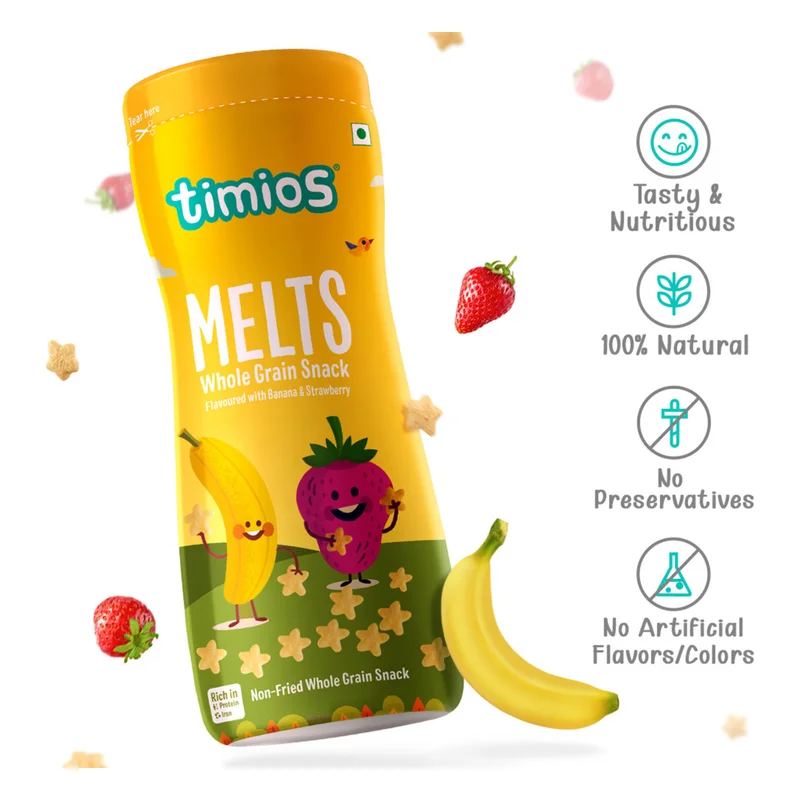Timios Melts - Banana & Strawberry