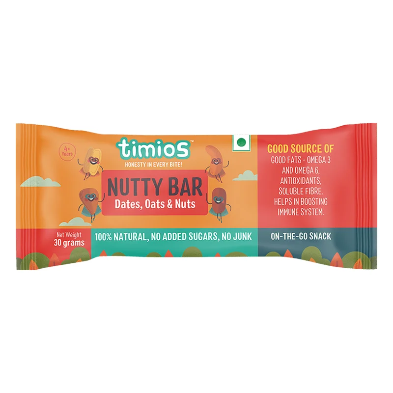 Timios Nutty Bar - Dates, Oats & Nuts