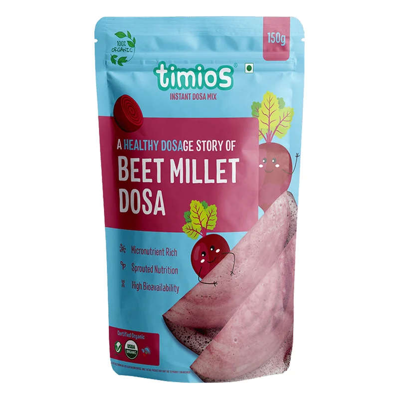 Timios Organic Beetroot Millet Dosa Mix