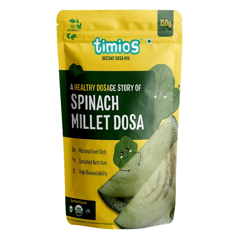 Timios Organic Spinach Millet Dosa Mix